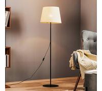 TK Lighting Piantana Chicago con paralume in lino TK Lighting