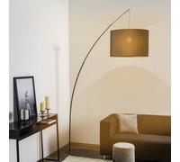 TK Lighting Piantana Moby Black con paralume di tessuto TK Lighting