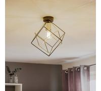 TK Lighting Plafoniera Alambre a 1 luce, oro/nero TK Lighting