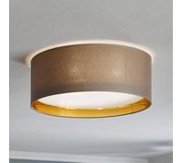 TK Lighting Plafoniera Bilbao, grigio/oro, Ø 45 cm TK Lighting