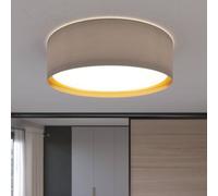 TK Lighting Plafoniera Bilbao, grigio/oro, Ø 60 cm TK Lighting