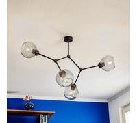 TK Lighting Plafoniera Fairy a 1 luce grigio-trasparente/nero TK Lighting