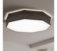 TK Lighting Plafoniera Kantoor New, Ø 88 cm, nero TK Lighting