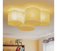 TK Lighting Plafoniera Mona a 4 luci, bianca TK Lighting