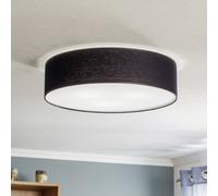 TK Lighting Plafoniera Rondo, nera, Ø 50 cm TK Lighting