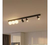 TK Lighting Vox lampada da soffitto 6x10 W nero 10003