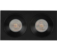 TK Lighting Prisma lampada da incasso 2x10 W nero 10579