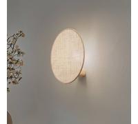 TK Lighting Puls applique, paralume in iuta, marrone naturale, Ø 30 cm 4814