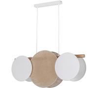 TK Lighting Pulse lampada sospesa 3x15 W bianco-legno 10005