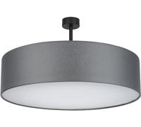 TK Lighting Plafoniera Rondo con distanza, grigio Ø 60 cm