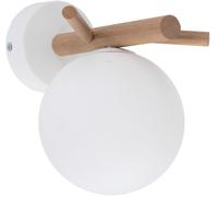 TK Lighting Sheron lampada da parete 1x6 W bianco-legno 5307