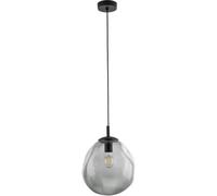 TK Lighting Sol Mini lampada a sospensione, vetro, Ø 25 cm, nero/grigio grafite TK Lighting