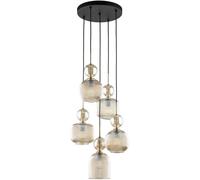 TK Lighting Sophia Cognac lampada sospesa 5x10 W marrone-ambra 11043