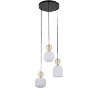 TK Lighting Sophia Cognac White lampada sospesa 3x10 W bianco-oro 11592