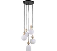 TK Lighting Sophia Cognac White lampada sospesa 5x10 W bianco-oro 11593