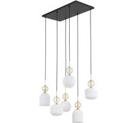 TK Lighting Sophia Cognac White lampada sospesa 6x10 W bianco-oro 11594