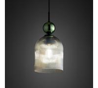 TK Lighting Sophia Green Cognac lampada sospesa 1x15 W nero 10776