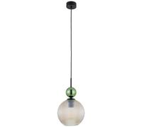 TK Lighting Sophia Green Cognac lampada sospesa 1x15 W nero-verde 10930