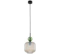 TK Lighting Sophia Green Cognac lampada sospesa 1x15 W nero-verde 11372