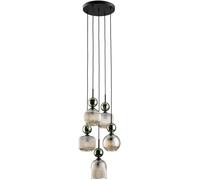 TK Lighting Sophia Green Cognac lampada sospesa 5x10 W verde-marrone 11149