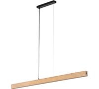 TK Lighting Teo lampada sospesa 1x36 W nero-legno 1448