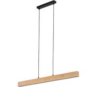 TK Lighting Teo lampada sospesa 1x36 W nero-legno 6615
