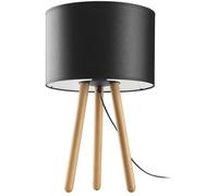 TK Lighting Tokyo lampada da tavolo 1x15 W nero-legno 5293