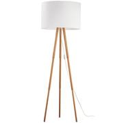 TK Lighting Tokyo lampada da terra 1x15 W bianco-legno 5299