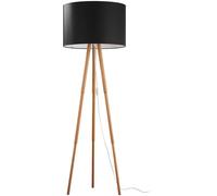 TK Lighting Tokyo lampada da terra 1x15 W nero-legno 5286