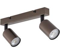 TK Lighting Top lampada da soffitto 2x10 W marrone 6180