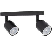 TK Lighting Top lampada da soffitto 2x10 W nero 4780