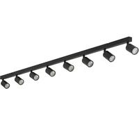 TK Lighting Top lampada da soffitto x10 W nero 6179