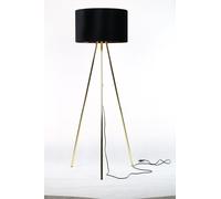 TK Lighting Umberto lampada da terra 1x15 W nero-oro 6635