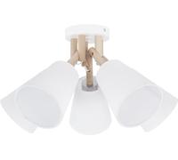 TK Lighting Vaio lampada da soffitto 5x15 W bianco-legno 666