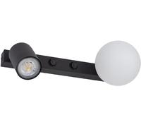TK Lighting Vox lampada da parete 2x10 W nero 10148