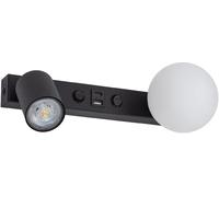TK Lighting Vox lampada da parete 2x10 W nero 10152