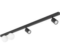 TK Lighting Vox lampada da soffitto 4x10 W nero 10002