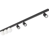 TK Lighting Vox lampada da soffitto 6x10 W nero 10003