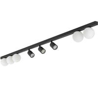 TK Lighting Vox lampada da soffitto x10 W nero 10004