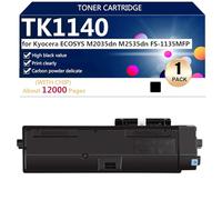 TK1140 Cartucce Toner di Ricambio Compatibili per Kyocera ECOSYS M2035dn M2535dn FS-1135MFP Stampante, alta Capacità 12000 Pagine, Facile da Installare,Black-1 pack