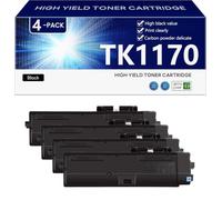TK1170 Cartuccia Toner per Kyocera ECOSYS M2040dn M2540dw M2640idw Stampanti, per Scuole, Ospedali e Banche, 7200 Pagine,Black-4 pack