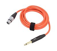 TK223PSF-A Cavo Jack 63mm 2pin MaschioXLR Femmina 3pin3 Metri Arancione TASKER