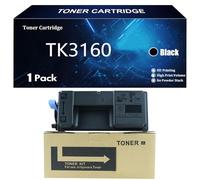 TK3160 Cartuccia Toner di Ricambio per Kyocera TK3160 TK-3160 TK 3160 Compatibile per Kyocera ECOSYS M3040idn M3540idn Stampanti con Chip,Black-1 Pack