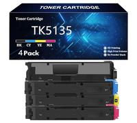 TK5135 Cartuccia Toner ad Alta Capacità Compatibile per Kyocera TK5135 TK5135K TK5135C TK5135Y TK5135M per Kyocera TASKALFA 265ci 266ci Stampanti con Chip,4 Color-4 Pack
