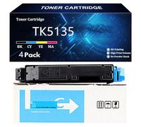 TK5135 Cartuccia Toner ad Alta Capacità Compatibile per Kyocera TK5135 TK5135K TK5135C TK5135Y TK5135M per Kyocera TASKALFA 265ci 266ci Stampanti con Chip,Cyan-1 Pack