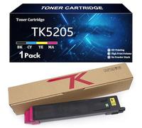 TK5205 Cartuccia Toner ad Alta Capacità per Kyocera TK5205 TK-5205K TK-5205C TK-5205Y TK-5205M Compatibile per Kyocera Mita TASKalfa 356ci Stampante con Chip,Magenta-1 Pack
