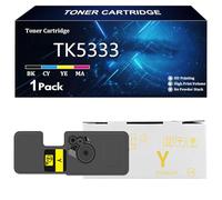 TK5333 Cartuccia Toner di Ricambio per Kyocera TK5333 TK5333K TK5333C TK5333Y TK5333M Toner Compatibile per Kyocera ECOSYS P5018cdn Stampante con Chip,Yellow-1 Pack