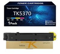TK5370 Cartuccia Toner ad Alta Capacità per Kyocera TK5370 TK-5370K TK-5370C TK-5370Y TK-5370M Compatibile per Kyocera ECOSYS MA3500cix MA3500cifx PA3500cx con Chip,Yellow-1 Pack