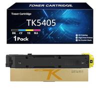 TK5405 Cartuccia Toner di Ricambio per Kyocera TK5405 TK-5405K TK-5405C TK-5405M TK-5405Y Compatibile per Kyocera ECOSYS MA3500ci Stampante con Chip,Yellow-1 Pack