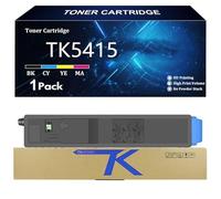TK5415 Cartuccia Toner di Ricambio per Kyocera TK5415 TK5415K TK5415C TK5415Y TK5415M per Kyocera ECOSYS PA4500ci MA4500ci Stampante con Chip,C-1 Pack